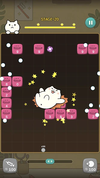 Fantastic Cat Dentist - Brick Breaker screenshot 5