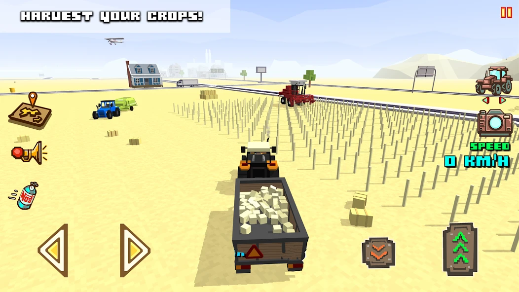 Blocky Farm Racing & Simulator - free driving game screenshot 4