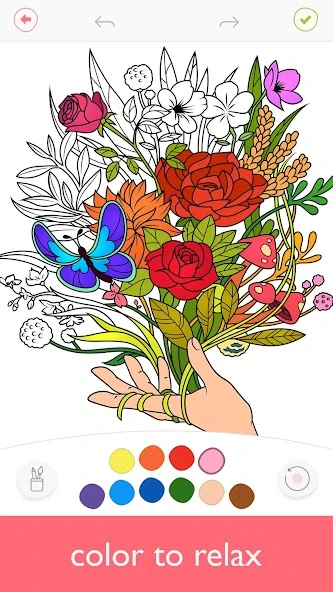 Colorfy: Coloring Book for Adults - Free screenshot 1