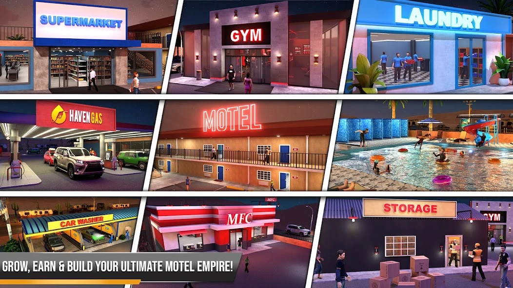 Supermarket & Motel Simulator APK screenshot 1
