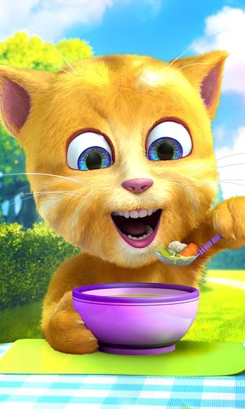 Download Talking Ginger 2 (MOD, Unlimited Snacks) 2.3 screenshot 4
