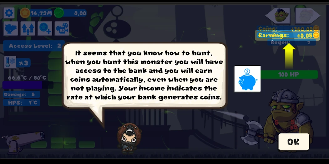 Idle Cannon Quest: Tap Clicker screenshot 5