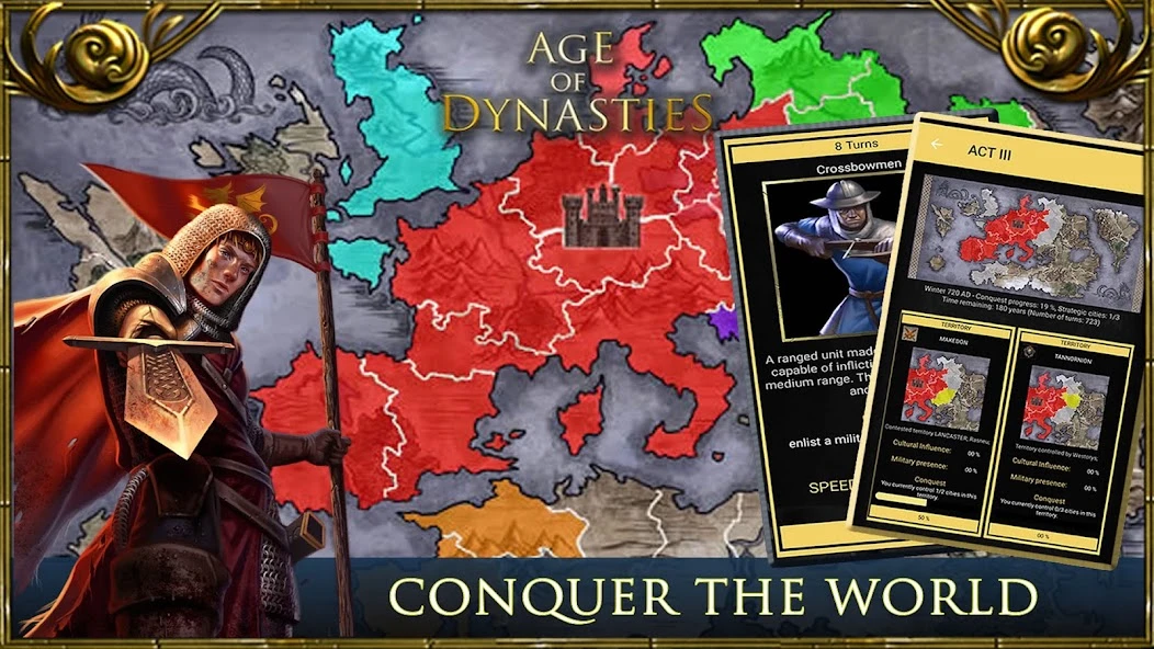 Age of Dynasties: Medieval War (Offline Strategy) screenshot 1