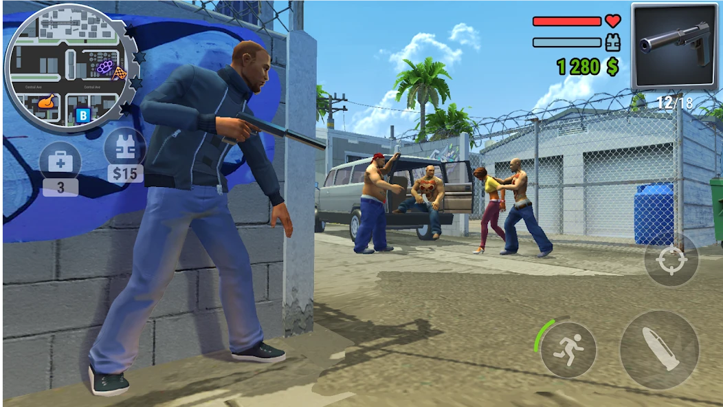 Gangs Town Story - action open-world shooter screenshot 4