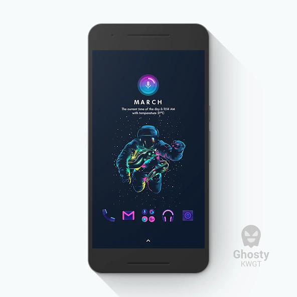 Ghosty KWGT APK screenshot 1