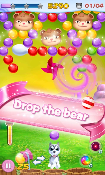 Download Puppy Bubble (MOD, unlimited gems) 1.2.8 screenshot 2