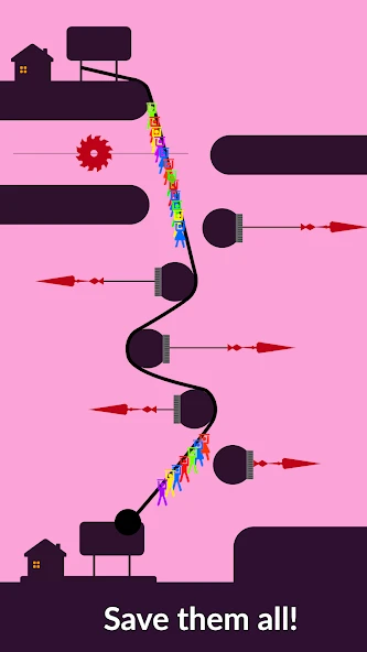Zipline Valley - Physics Puzzle Game screenshot 3