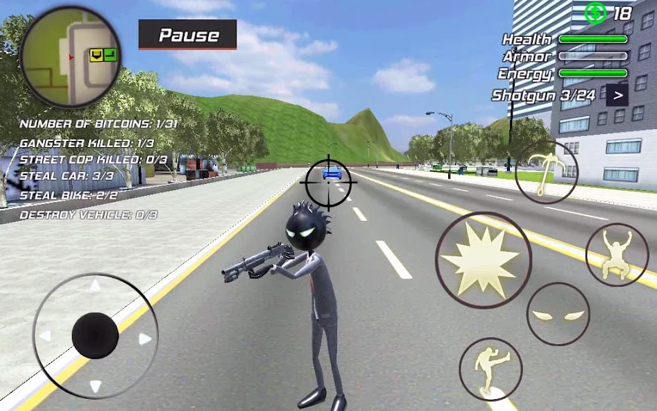 Amazing Crime Strange Stickman - Rope Vice Vegas screenshot 5