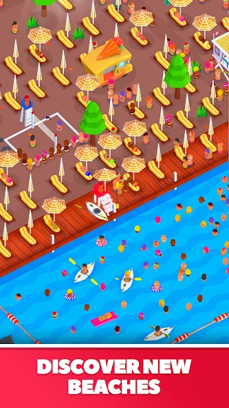 Idle Beach Tycoon : Cash Manager Simulator screenshot 5