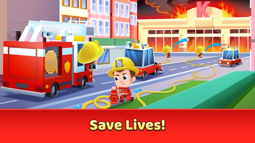 Idle Tycoon Firefighter - Fire Emergency Manager screenshot 3