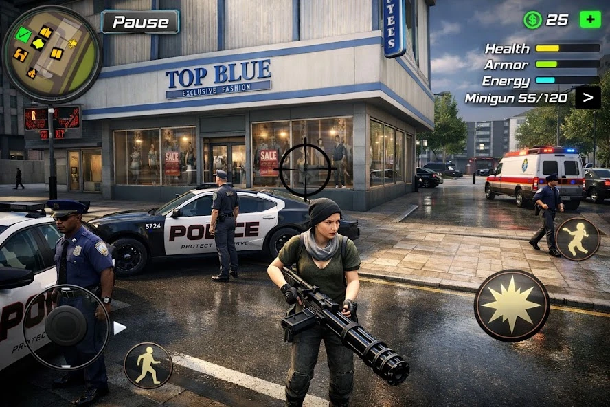 Super Miami Girl : City Dog Crime screenshot 1