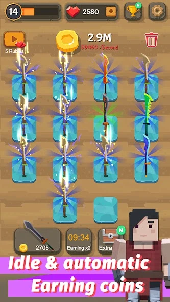 Merge Sword - Idle Blacksmith Master screenshot 3