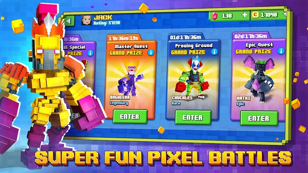 Download Super Pixel Heroes (MOD, Unlimited Coins) 1.2.162 screenshot 5