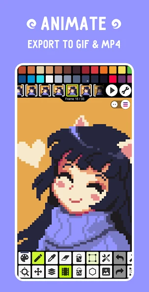 Pixel Studio – Pixel art editor, GIF animation APK screenshot 2
