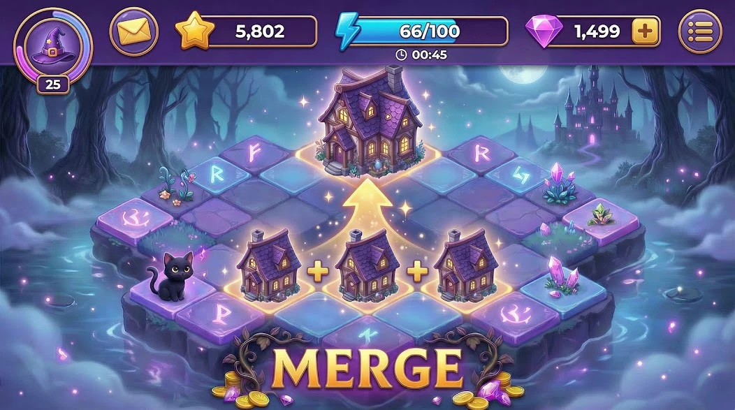 Merge Witches APK screenshot 3