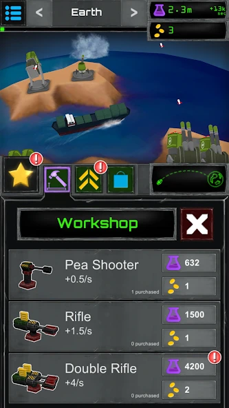 Turret Fusion Idle Clicker screenshot 2