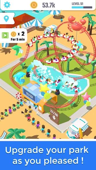 Idle Roller Coaster screenshot 2