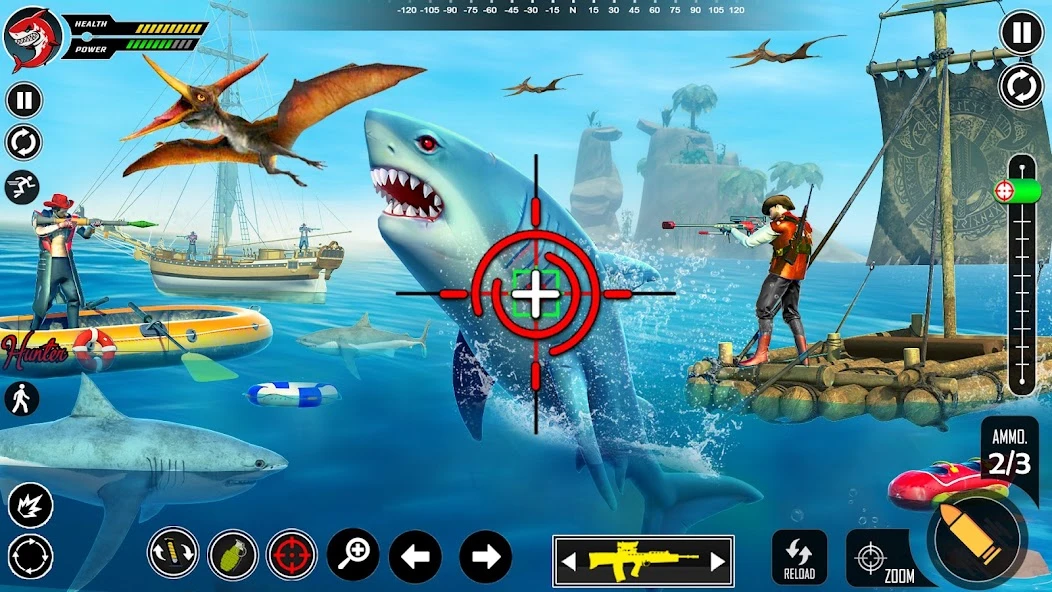 Whale Shark Attack FPS Sniper Shooter screenshot 2