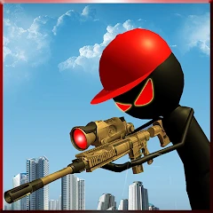 Angry Stick Sniper Gun Shooter icon