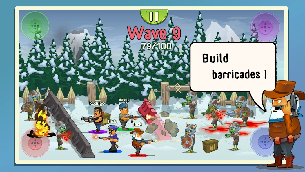 Four guys & Zombies (four-player game) screenshot 2