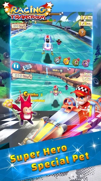 Racing Transform - Skyland Race screenshot 2