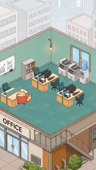 Office Cat: Idle Tycoon Game APK screenshot 3