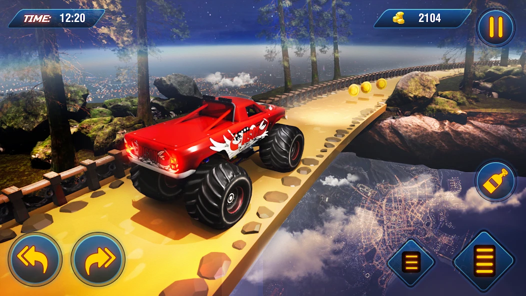 Double Impossible Mega Ramp 3D screenshot 2