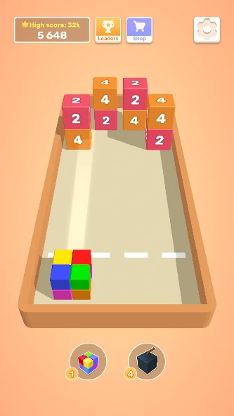 Chain Cube: 2048 3D merge game screenshot 5