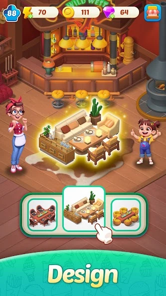 Merge Cooking: Theme Restaurant APK screenshot 5