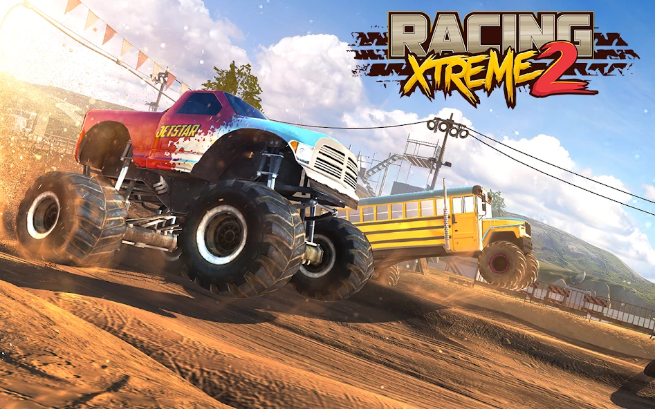 Racing Xtreme 2: Top Monster Truck & Offroad Fun screenshot 5