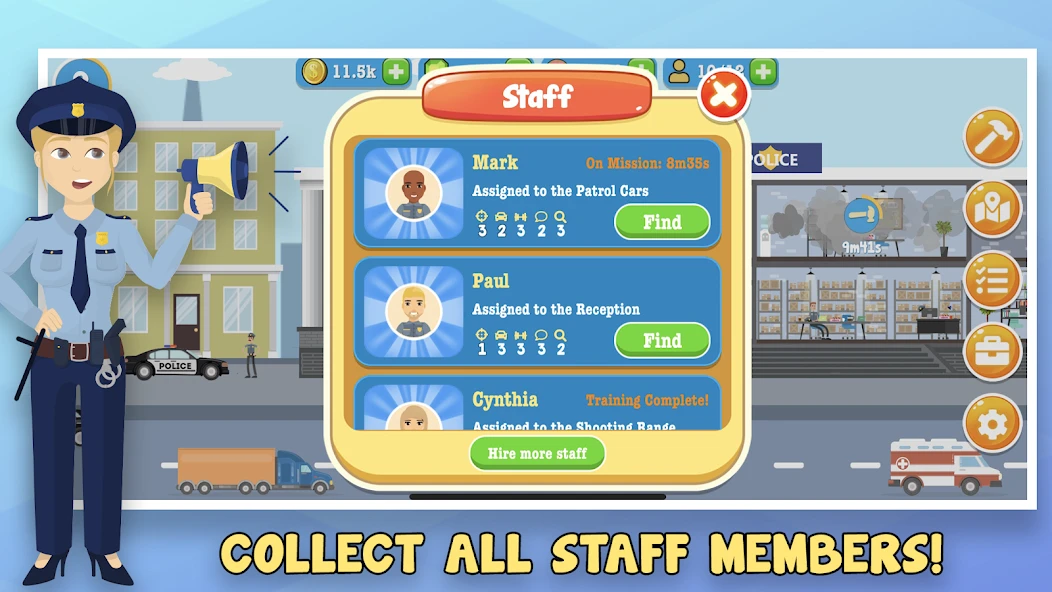 Police Inc: Idle police station tycoon game screenshot 4
