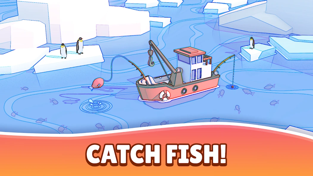Fish idle: hooked tycoon. Your own fishing boat screenshot 3