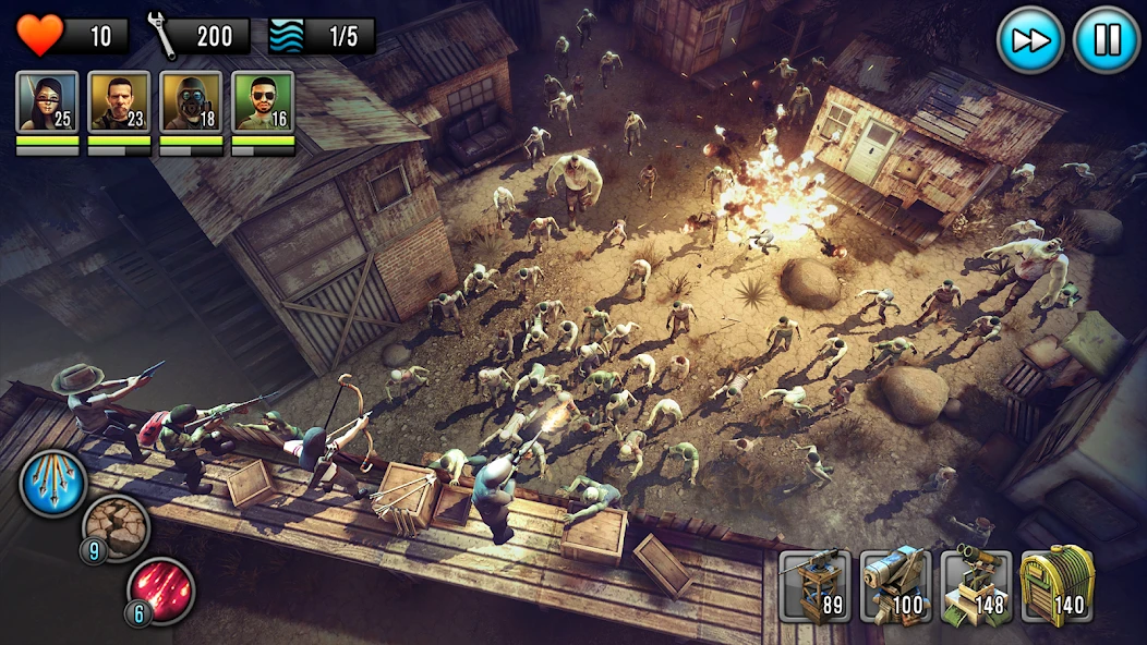 Last Hope TD - Zombie Tower Defense Games Offline screenshot 1