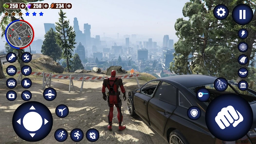 Superhero Iron Ninja Battle: City Rescue Fight Sim screenshot 3