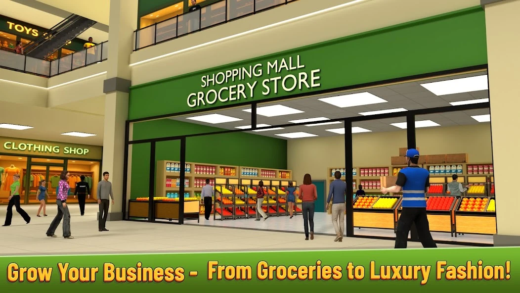 Mall & Fast Food Simulator 3D APK screenshot 2