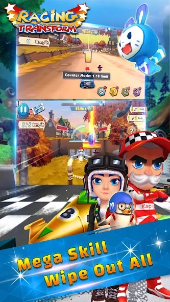 Racing Transform - Skyland Race screenshot 3