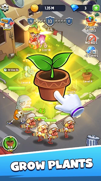 Merge Plants: Zombie Defense screenshot 1