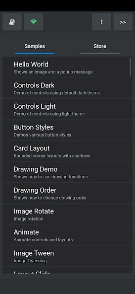 DroidScript: JS and Python IDE APK screenshot 3