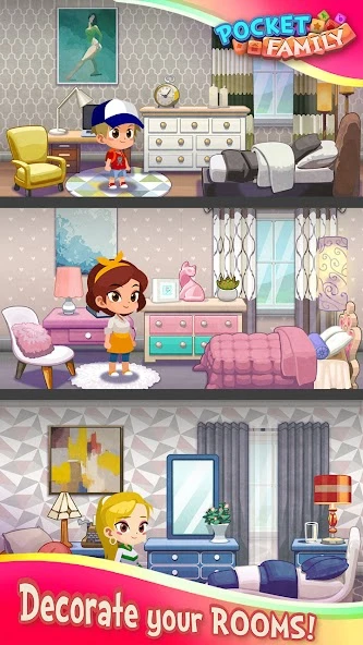Pocket Family Dreams: Play & Build a Virtual Home screenshot 2