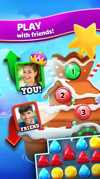 Download Frozen Frenzy Mania (MOD, unlimited gems) 1.4.4 screenshot 4