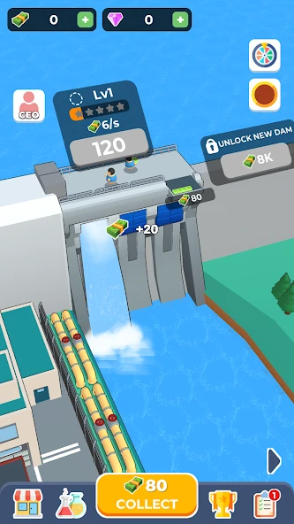 Download Dam Builder (MOD, Unlimited Money/Diamonds) 0.8.9 screenshot 1