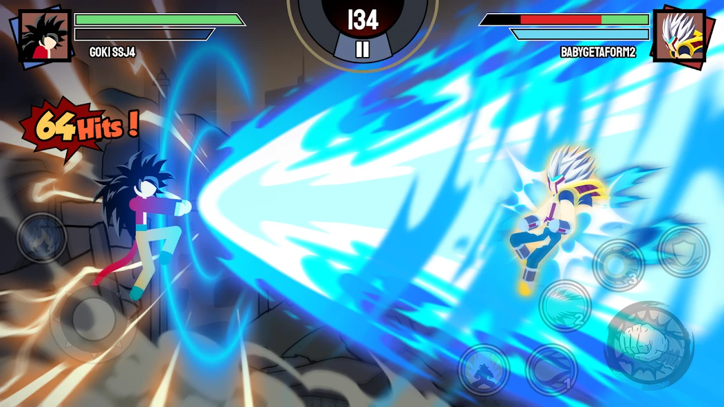 Stickman Warriors - Super Dragon Shadow Fight screenshot 2