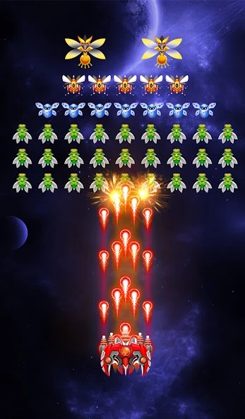 Download Space Shooter - Galaxy Attack (MOD, Unlimited Money) 2.005 screenshot 2