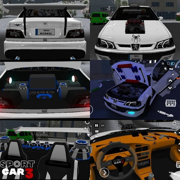 Sport car 3 : Taxi & Police - drive simulator screenshot 1