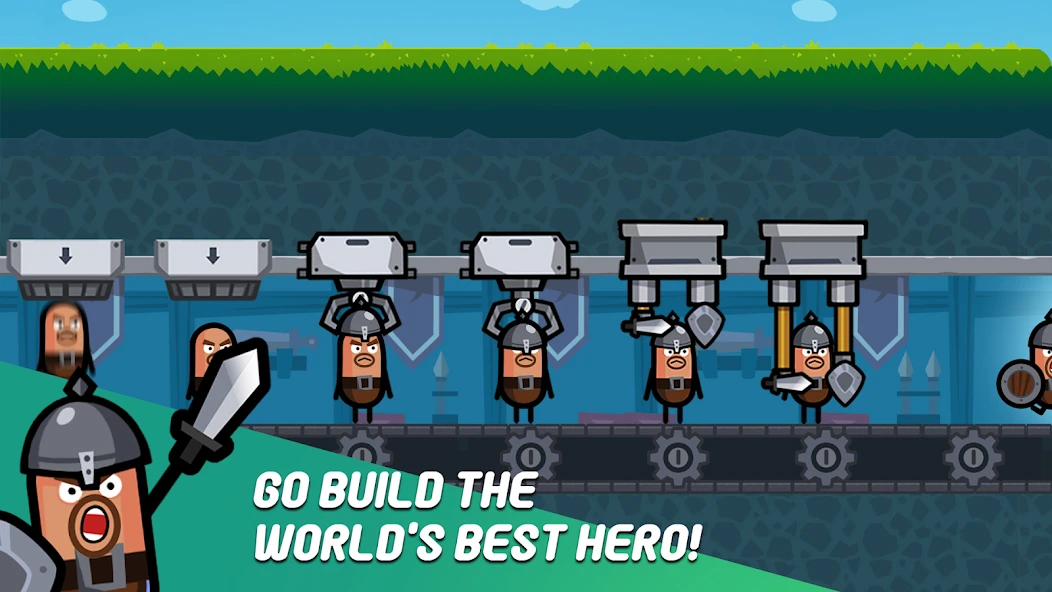 Hero Factory - Idle Factory Manager Tycoon screenshot 1