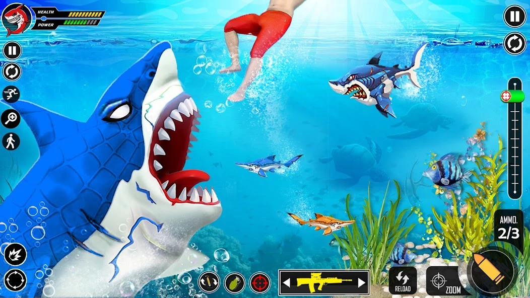 Whale Shark Attack FPS Sniper Shooter screenshot 1