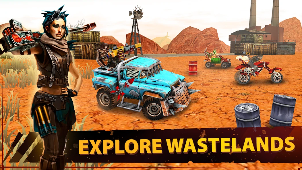 Dead Paradise Car Race Shooter screenshot 2
