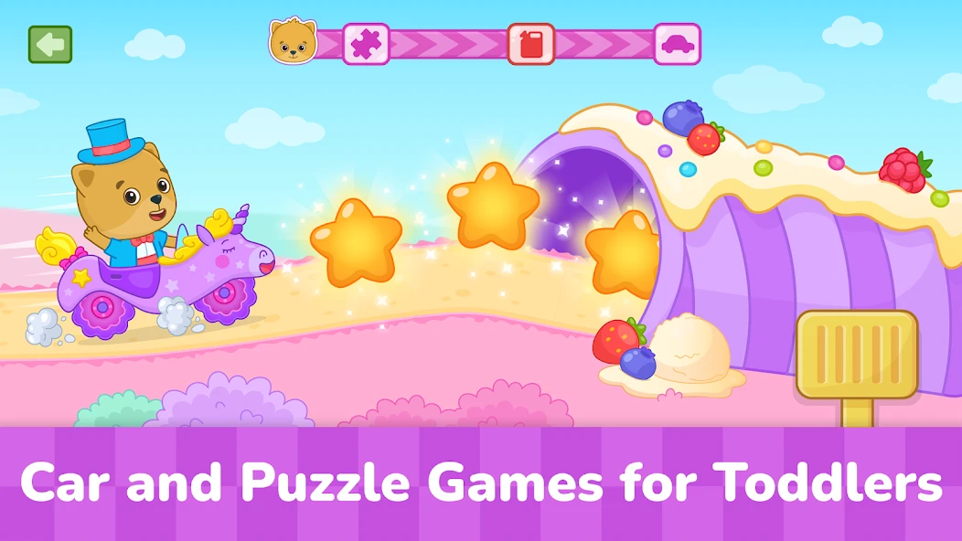 Bimi Boo Car Games for Kids screenshot 1