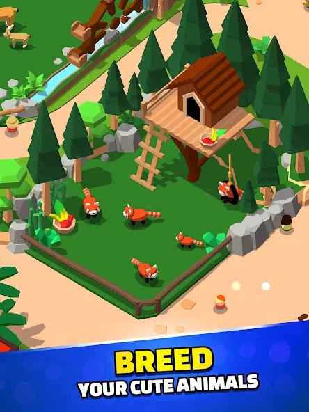 Idle Zoo Tycoon 3D – Animal Park Game APK screenshot 3
