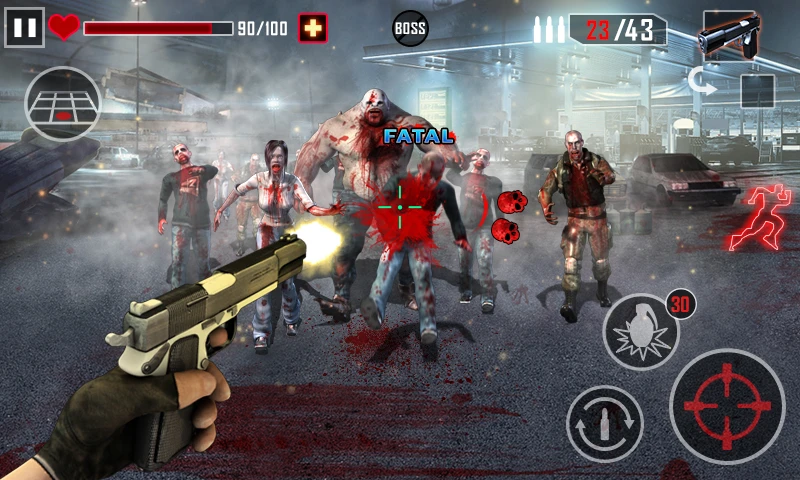 Download Zombie Killer (MOD, gems) 2.4 screenshot 4
